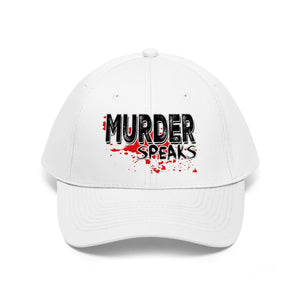 white true crime Murder Speaks cap