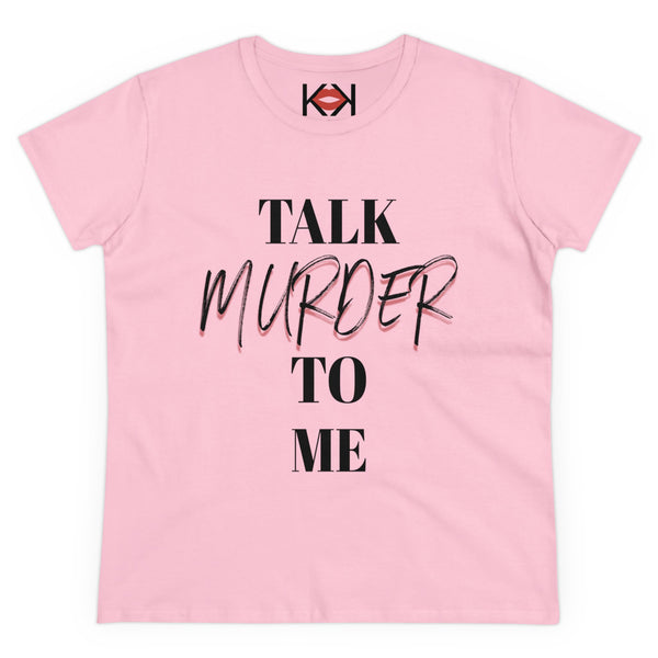 women's pink murder cotton tee