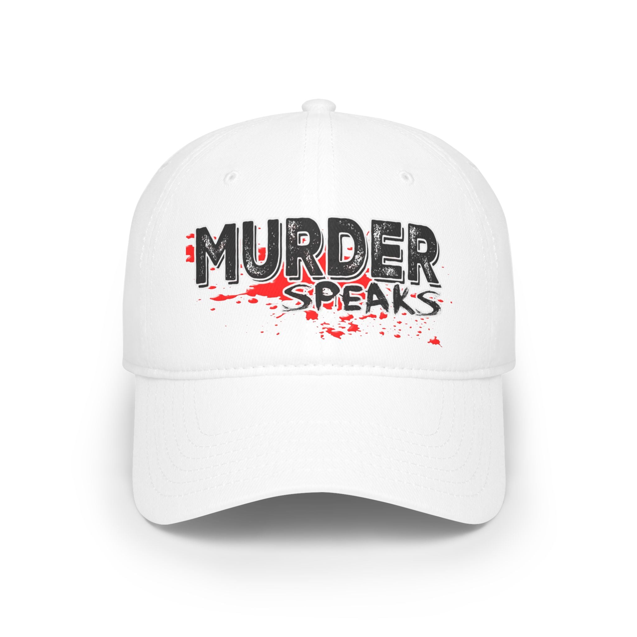 white Murder Speaks cap