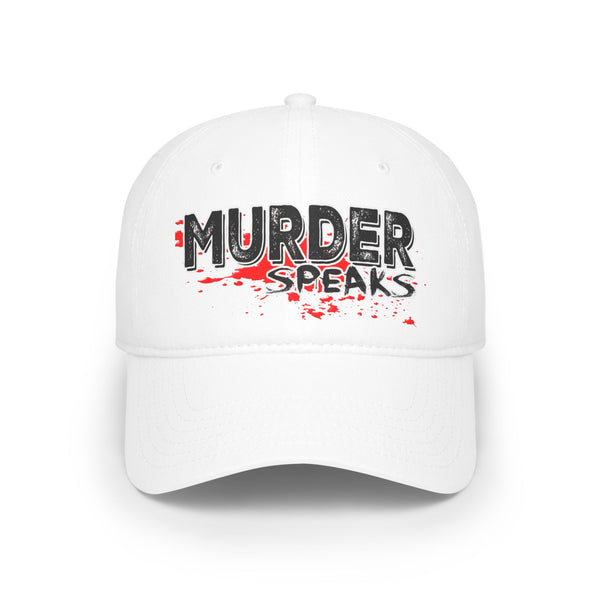 white Murder Speaks cap