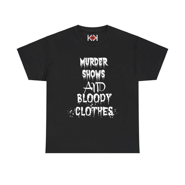 black unisex murder t-shirt