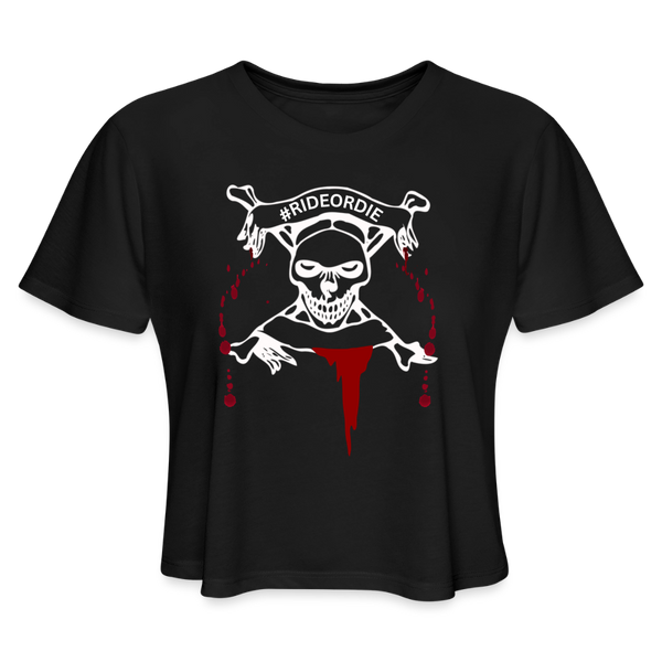 #Rideordie Crop Top - black