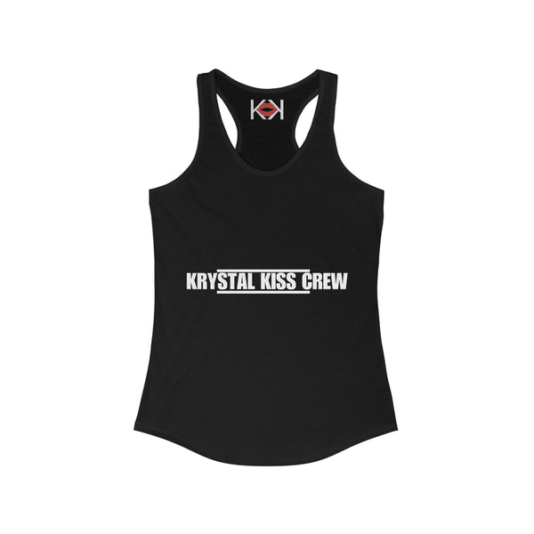 front of women's black murder tank top