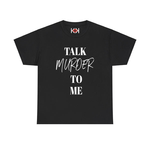 black unisex murder t-shirt