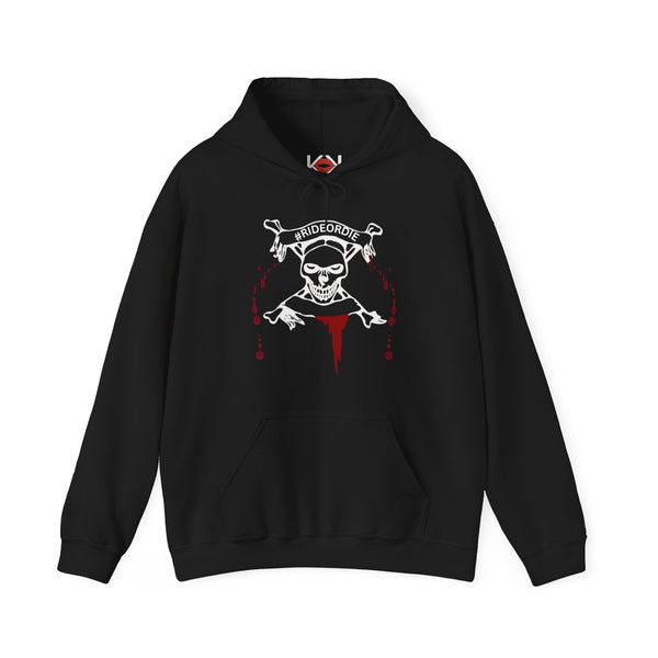 black #rideordie murder hoodie