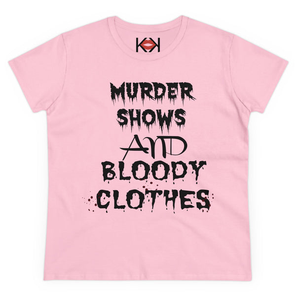 women's pink murder cotton tee