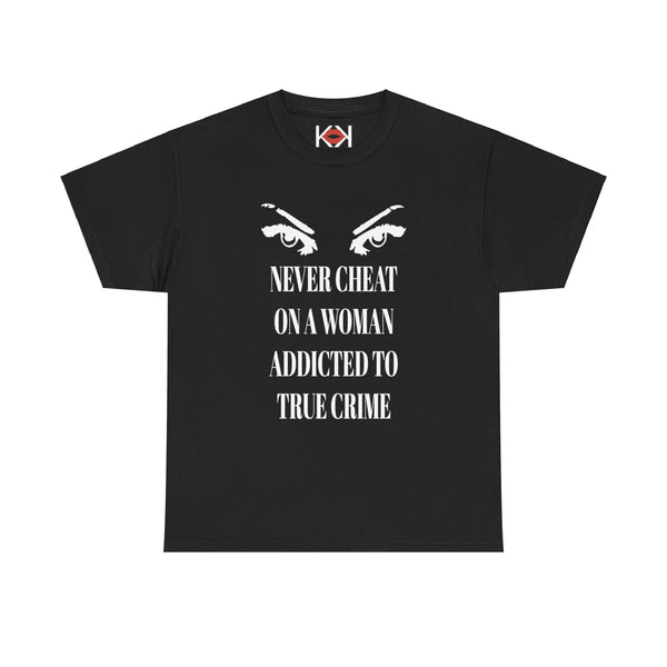 black unisex murder t-shirt