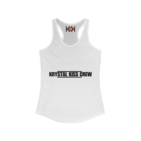 front of women's white murder tank top